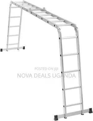 Multi-Purpose Foldable Ladder - 4x5, 20 Steps |Aluminum Folding Ladder