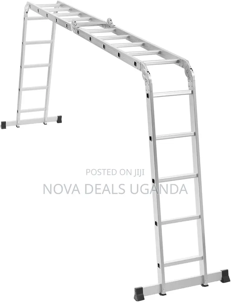 Multi-Purpose Foldable Ladder - 4x5, 20 Steps |Aluminum Folding Ladder