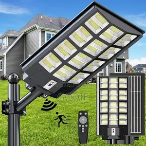 All-in-One Solar-Powered LED Street Light With an Integrated Panel.