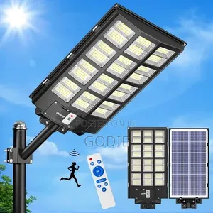 All-in-One Solar-Powered LED Street Light With an Integrated Panel.