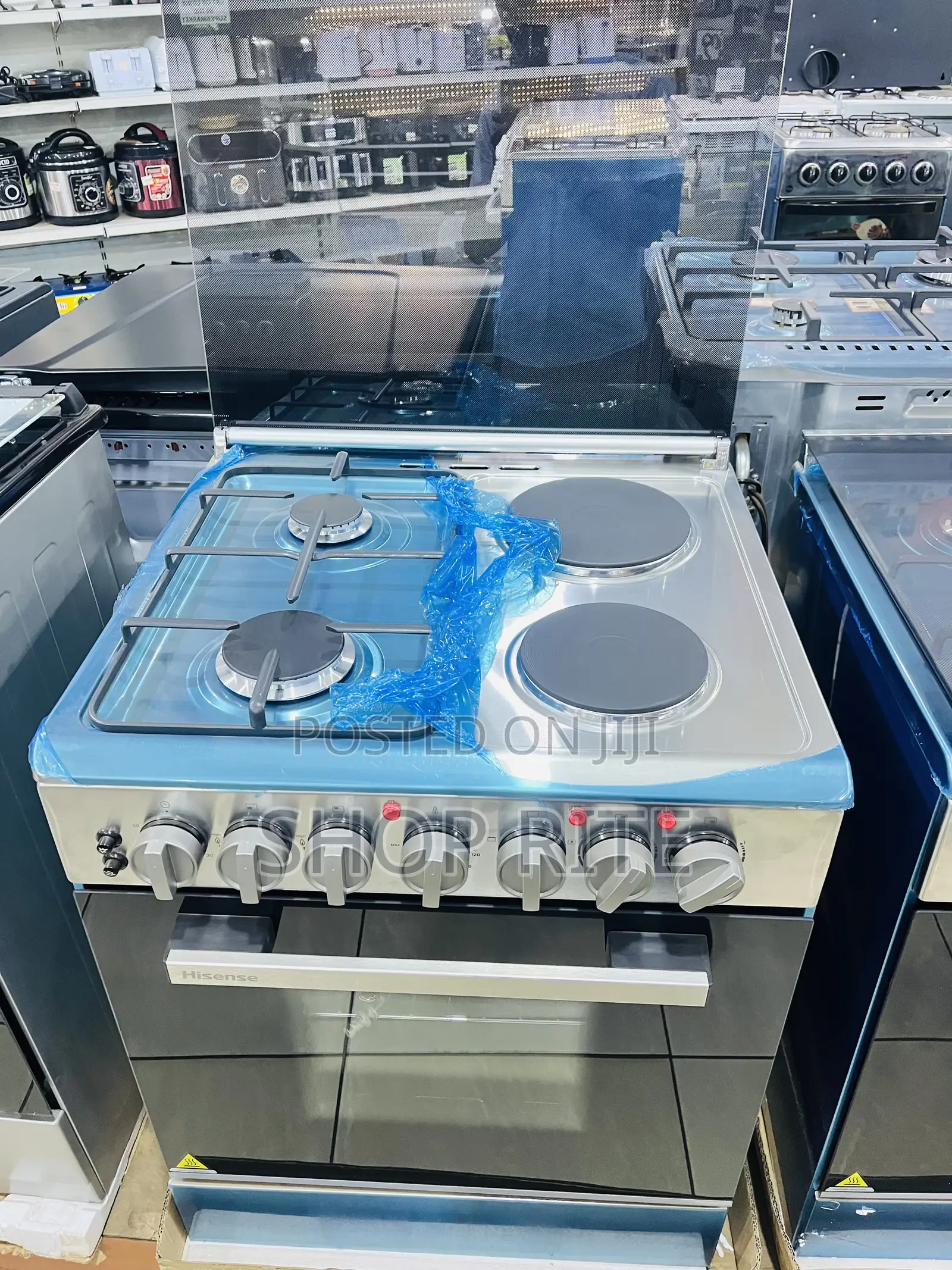 HISENSE 2gas 2 Electric Brand New Automatic Cooker