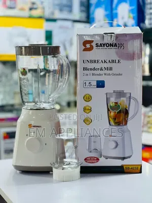 2 in 1 Sayona Blender (1.5L) Model SB-4232