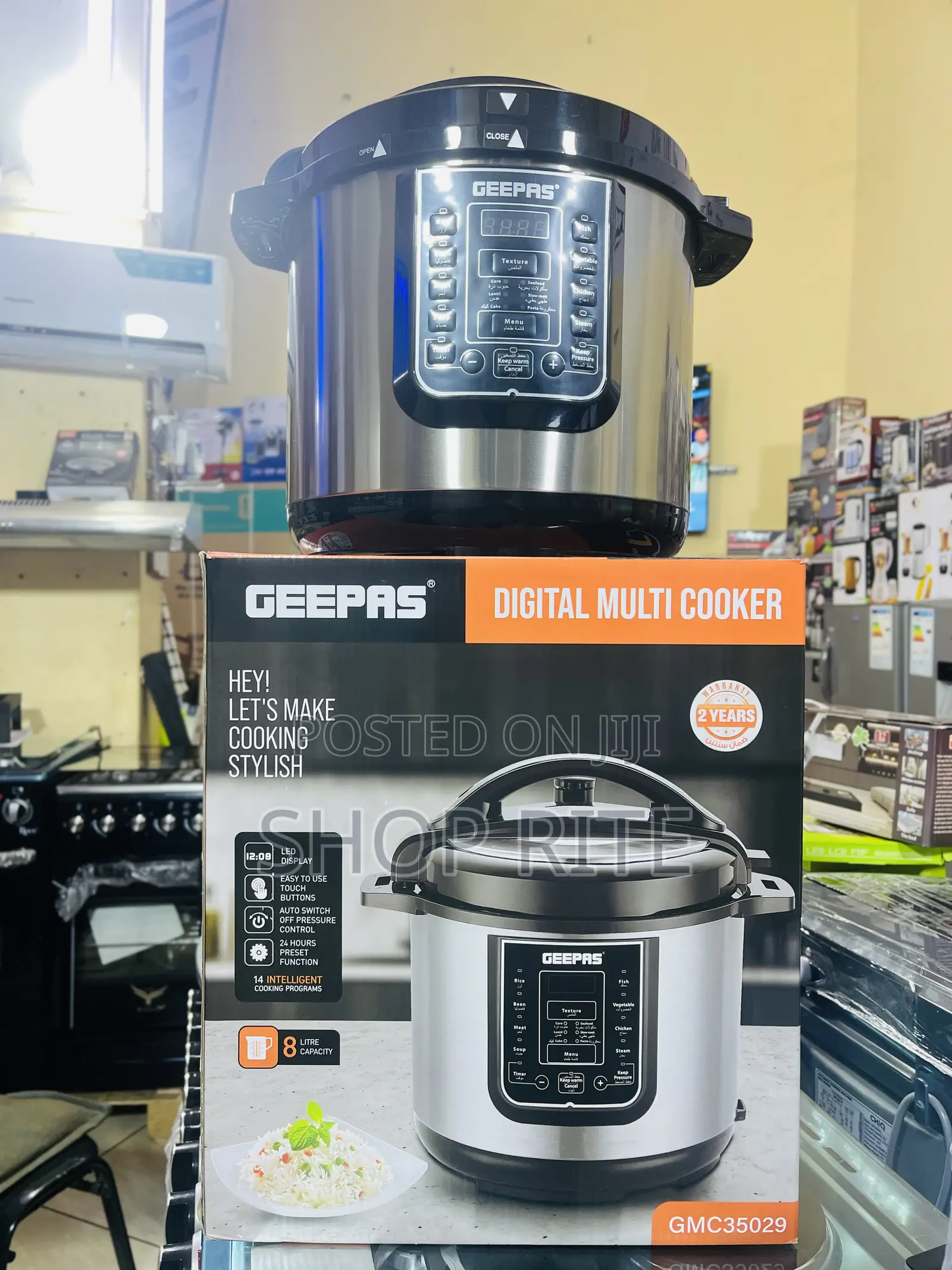 GEEPAS 8 Liters Orginal Electric Cooker