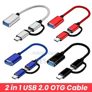 USB to Micro + Type-C Interface Otg Plug Play Multi Device Support