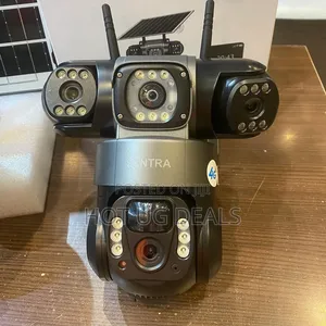 V380 Triple Lens WiFi Solar Security Camera | No Simcard Needed