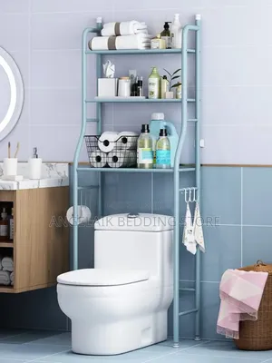 No-Drill Over the Toilet Space Saver Rack