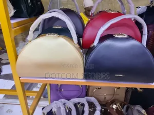 Genuine Chrisbella Leather Semi-Circle Handbag