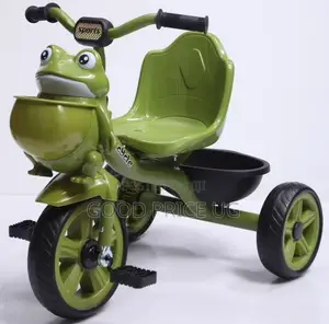 Children's Frog-Themed Cartoon Tricycle