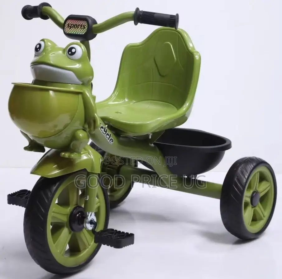 Children's Frog-Themed Cartoon Tricycle