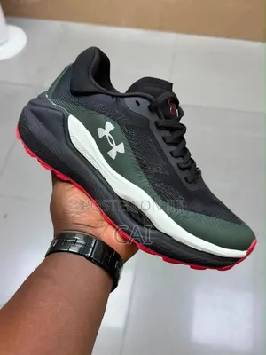 Black and Green Under Armour Sneakers