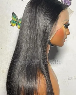 13*4 Virgin Human Hair Straight 22 Inches Long Wig