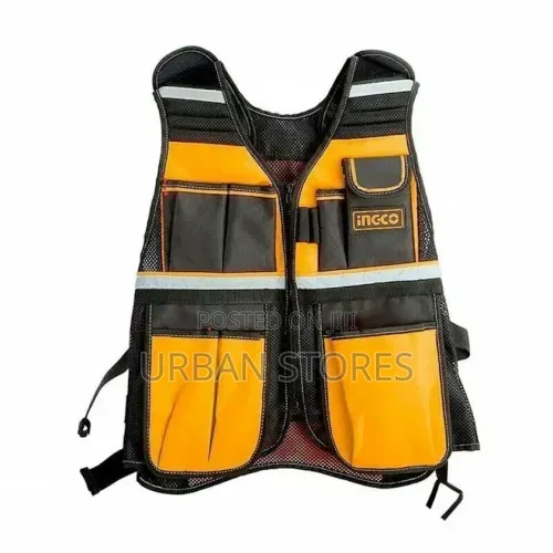 INGCO Tools Vest Adjustable Air-Mesh Multiple Pockets