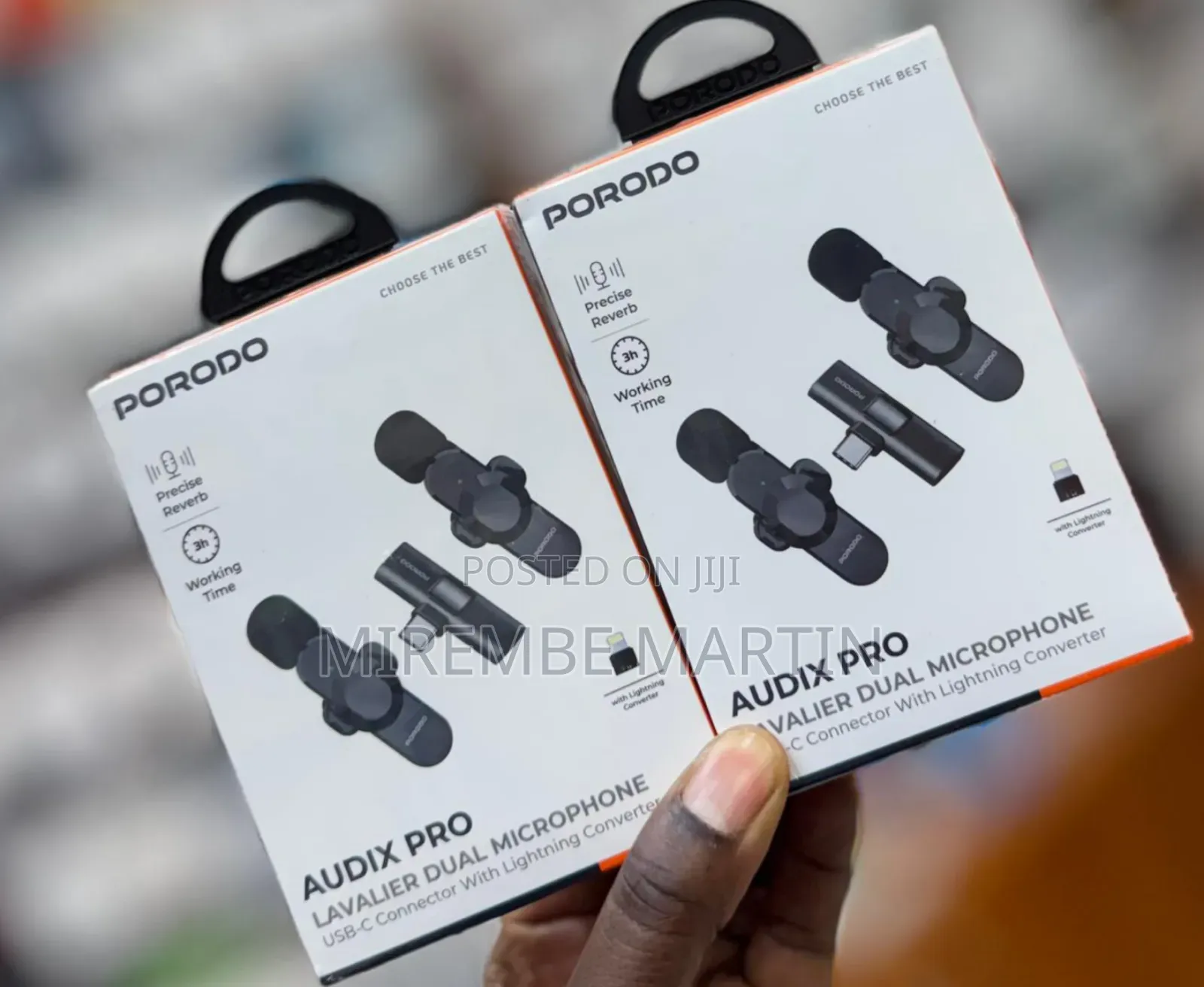 Porodo Audix Pro Lavalier Dual Microphone