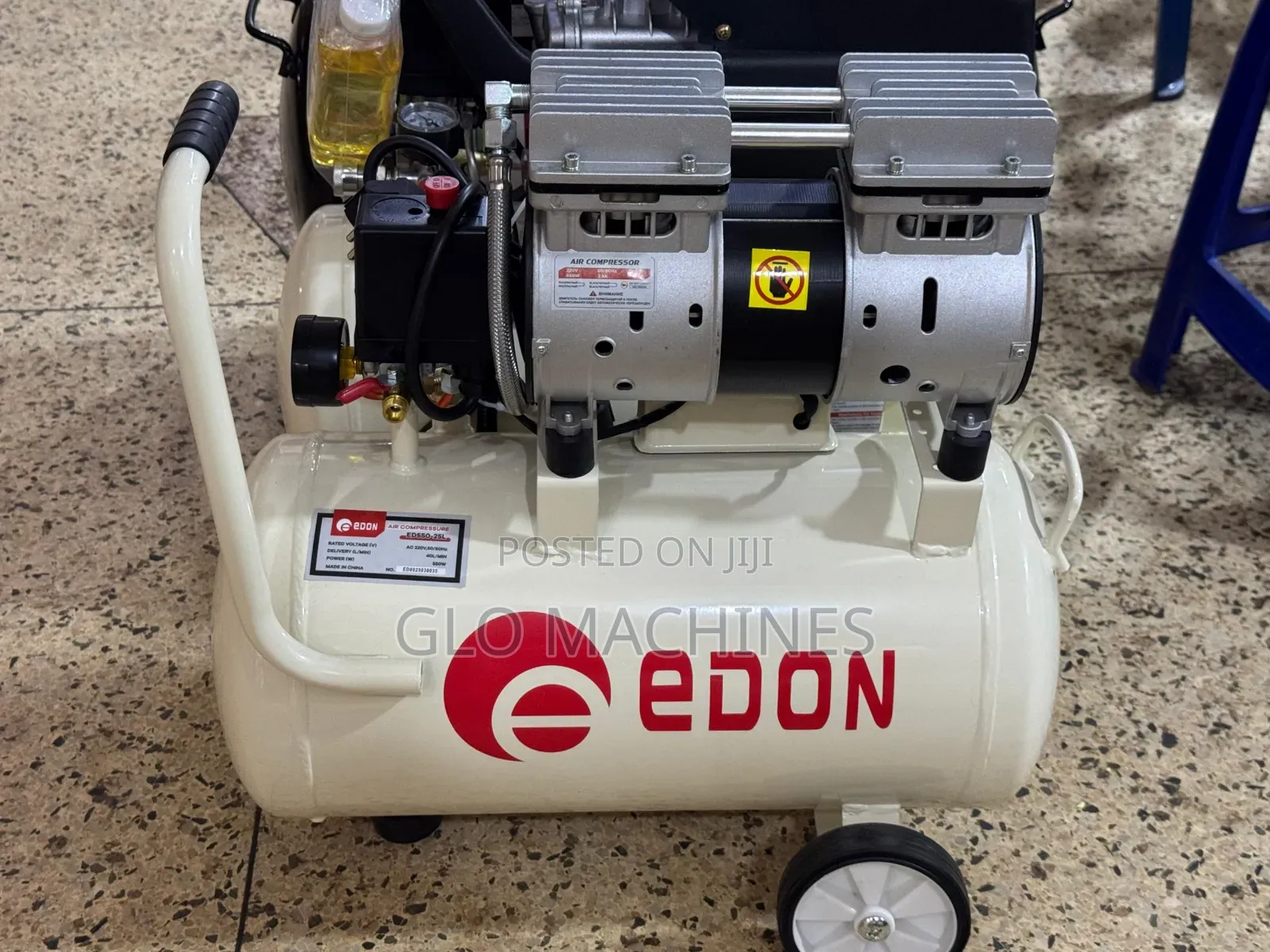 25l Silent Air Compressor Edon White