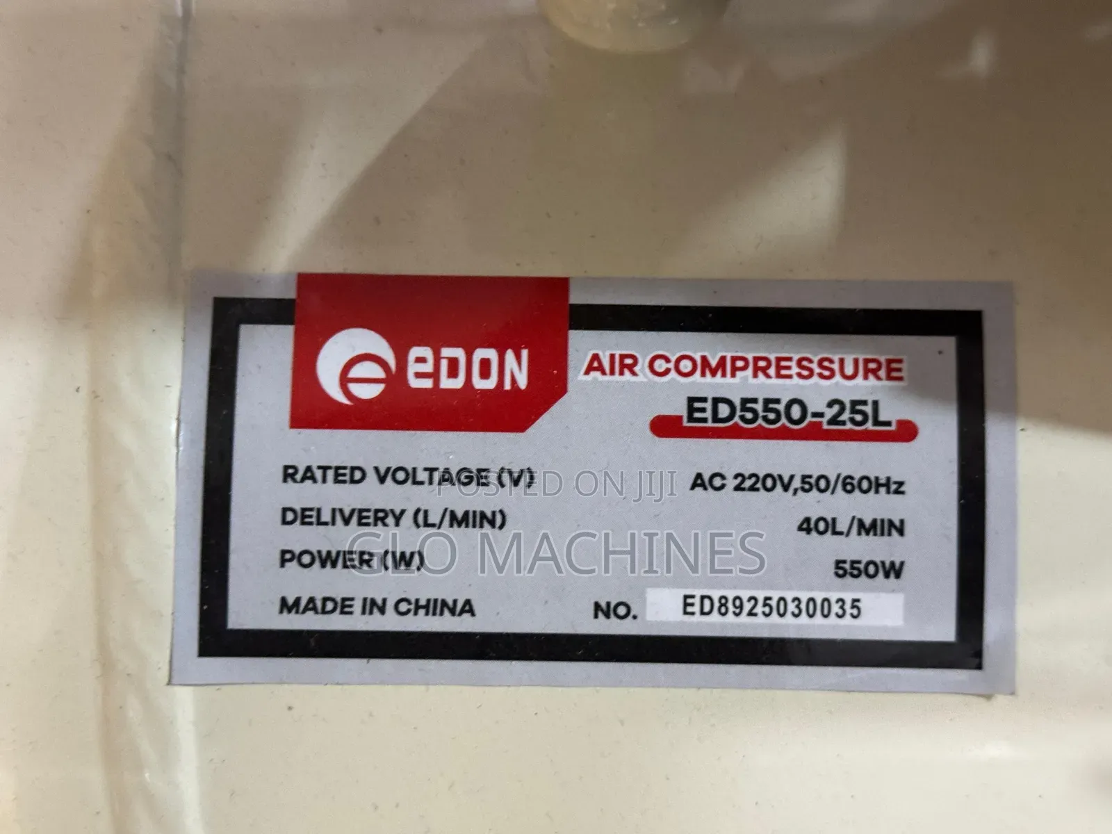 25l Silent Air Compressor Edon White