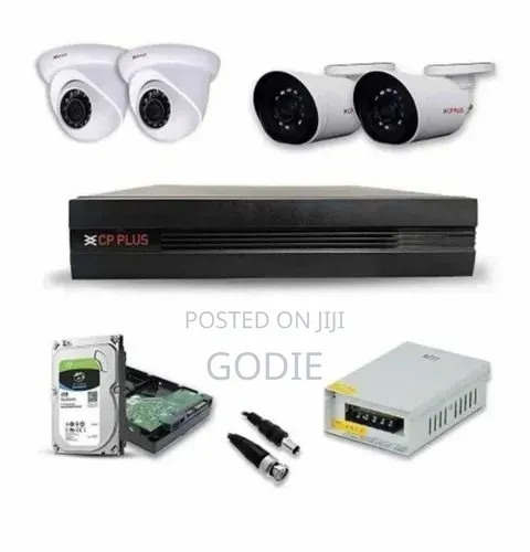 4-Channel CCTV Security Kit Featuring a Digital Video Recorder.