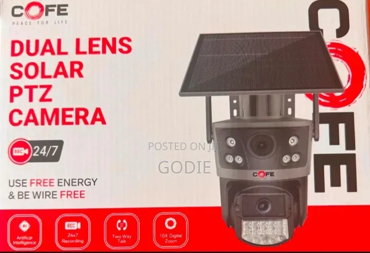 COFE Peace for Life Dual Lens Solar PTZ Camera.