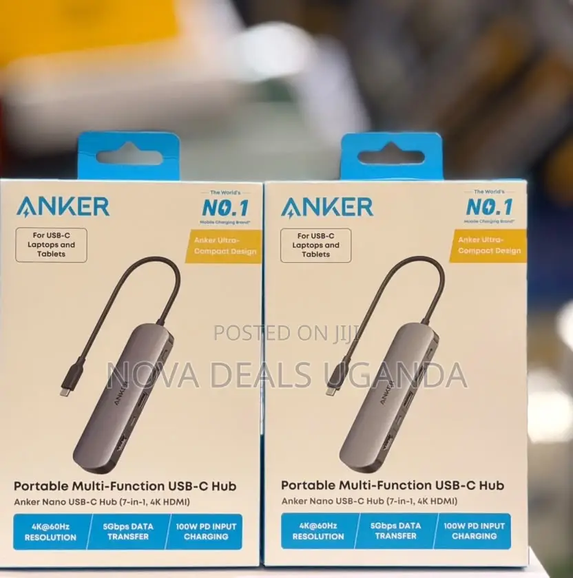 Anker USB C Hub, 7-in-1 Multi-Port USB Adapter for Laptops