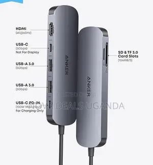 Anker USB C Hub, 7-in-1 Multi-Port USB Adapter for Laptops