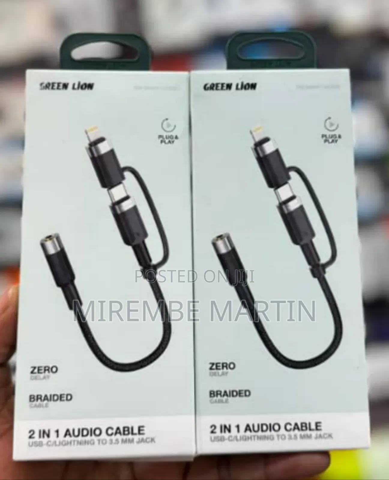 Green Lion 2-in-1 Audio Cable Adapter