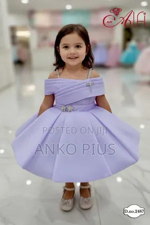 Girls Elegant Purple Dress