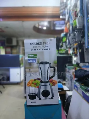 Goldentech 2in1 Blender With Stainless Steel Jar