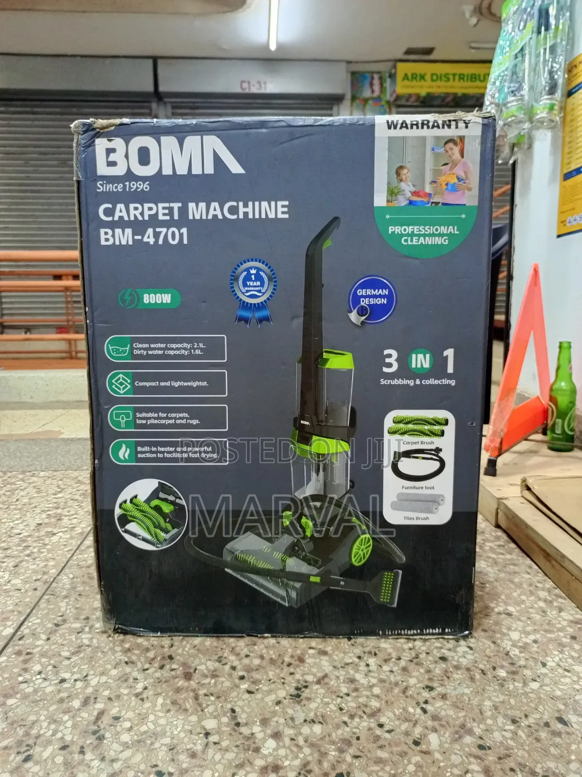 BOMA 3-in-1 Carpet Machine