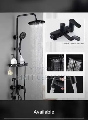 Black Shower Mixer