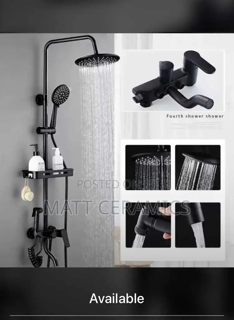 Black Shower Mixer