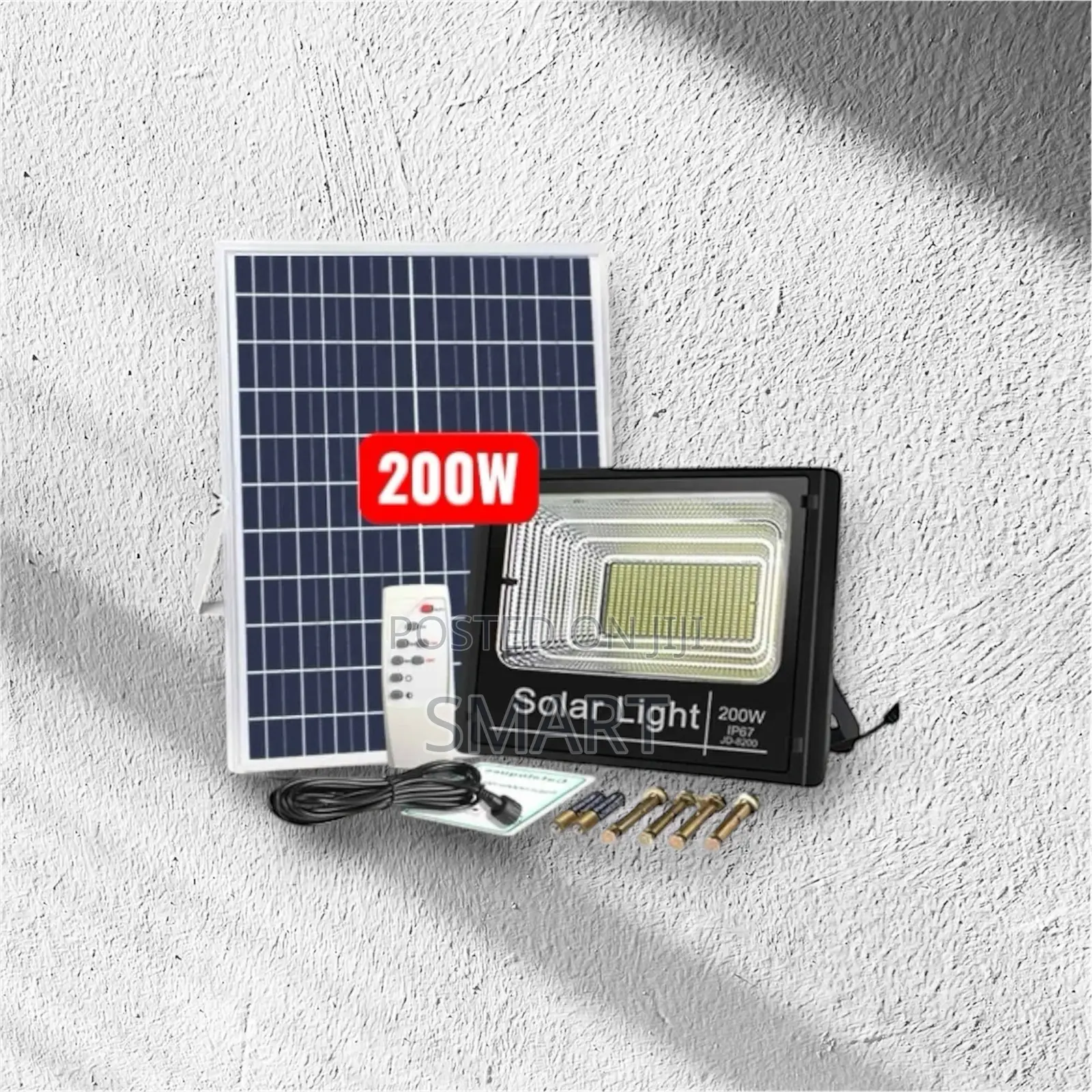 200W Outdoor Solar Floodlight – Easy Installation