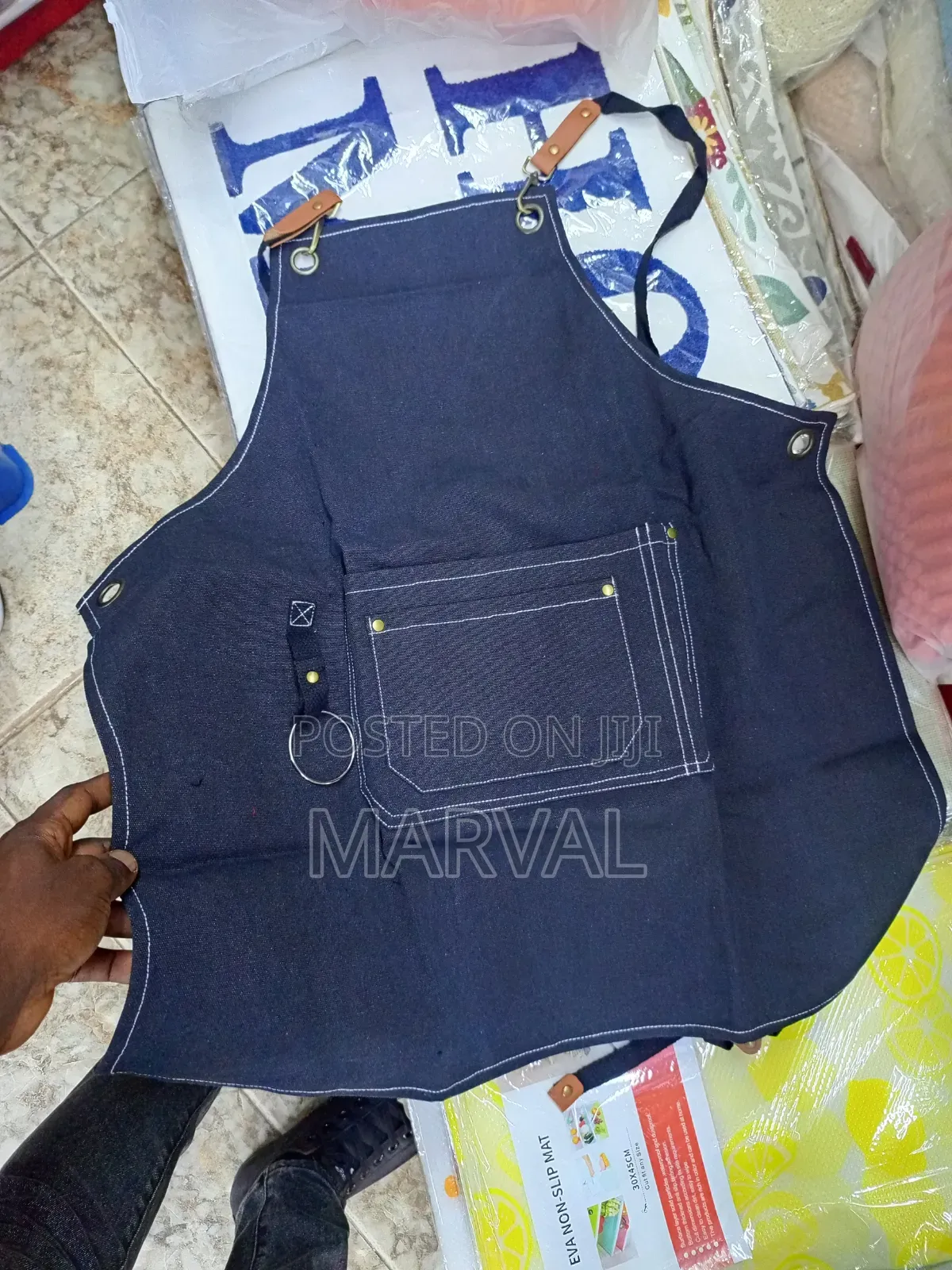 Heavy-Duty Denim Work Apron