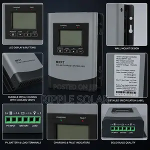 40A Smart MPPT Solar Charge Controller 12V 24V