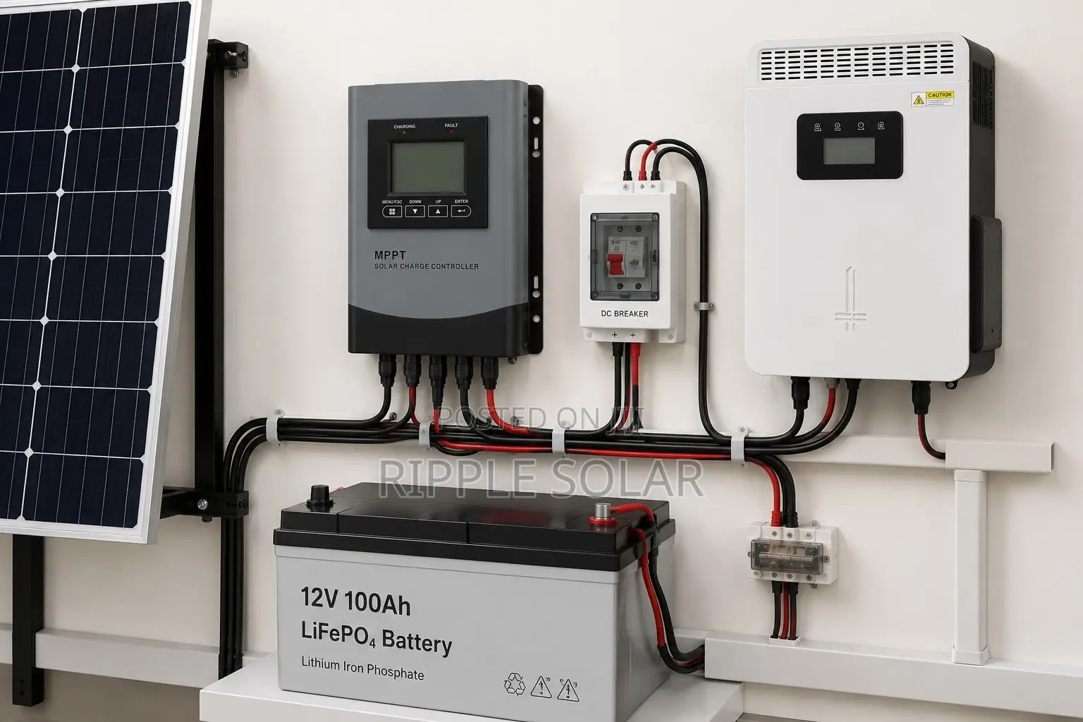 40A Smart MPPT Solar Charge Controller 12V 24V