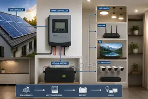40A Smart MPPT Solar Charge Controller 12V 24V