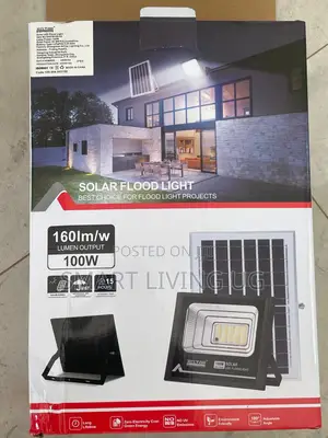 100W Solar Flood Light – Super Bright Outdoor Security Light