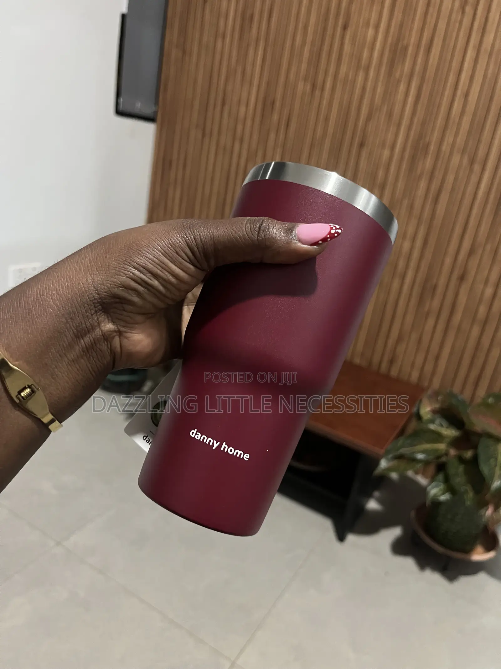 Danny Vacuum Insulated Mug With a Matte Finish - 600mls (Maroon)