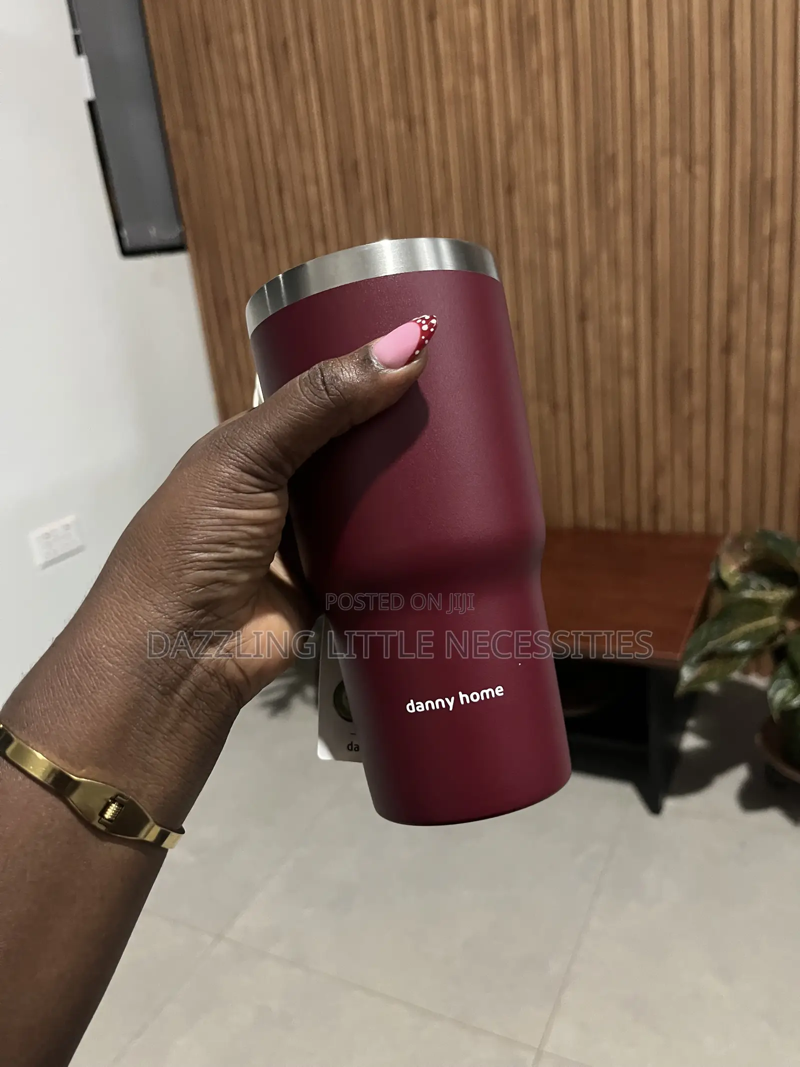 Danny Vacuum Insulated Mug With a Matte Finish - 600mls (Maroon)