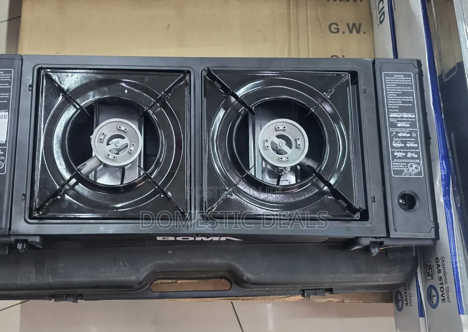 Double Burner Portable Gas Stove, A