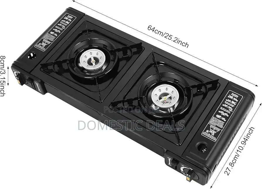 Double Burner Portable Gas Stove, A
