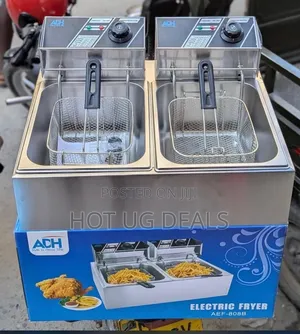 ADH Electric Deep Fryer 12L AEF-802A - Crispy Frying Made Easy- Silver