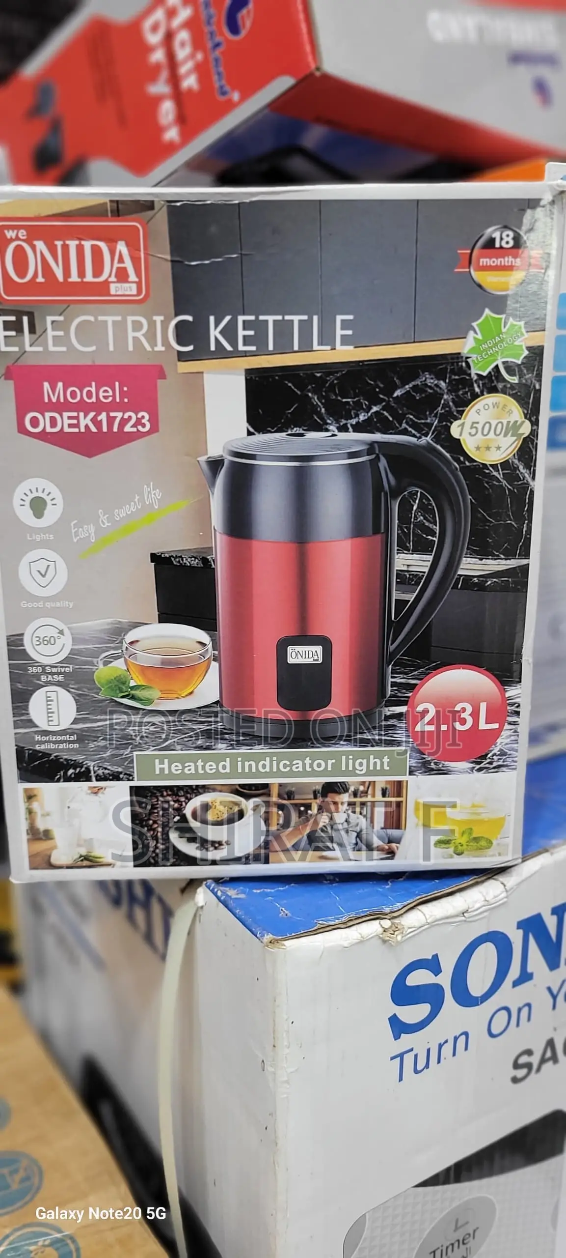 Electric Kettle 2.3 Litre Onida
