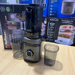 Hoffmans HM-640 Stainless Steel Powerful Slow Juicer Blender -Silver