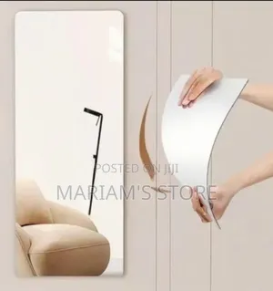 Flexible, Shatterproof Wall Mirror Made From Acrylic Sheet Material.