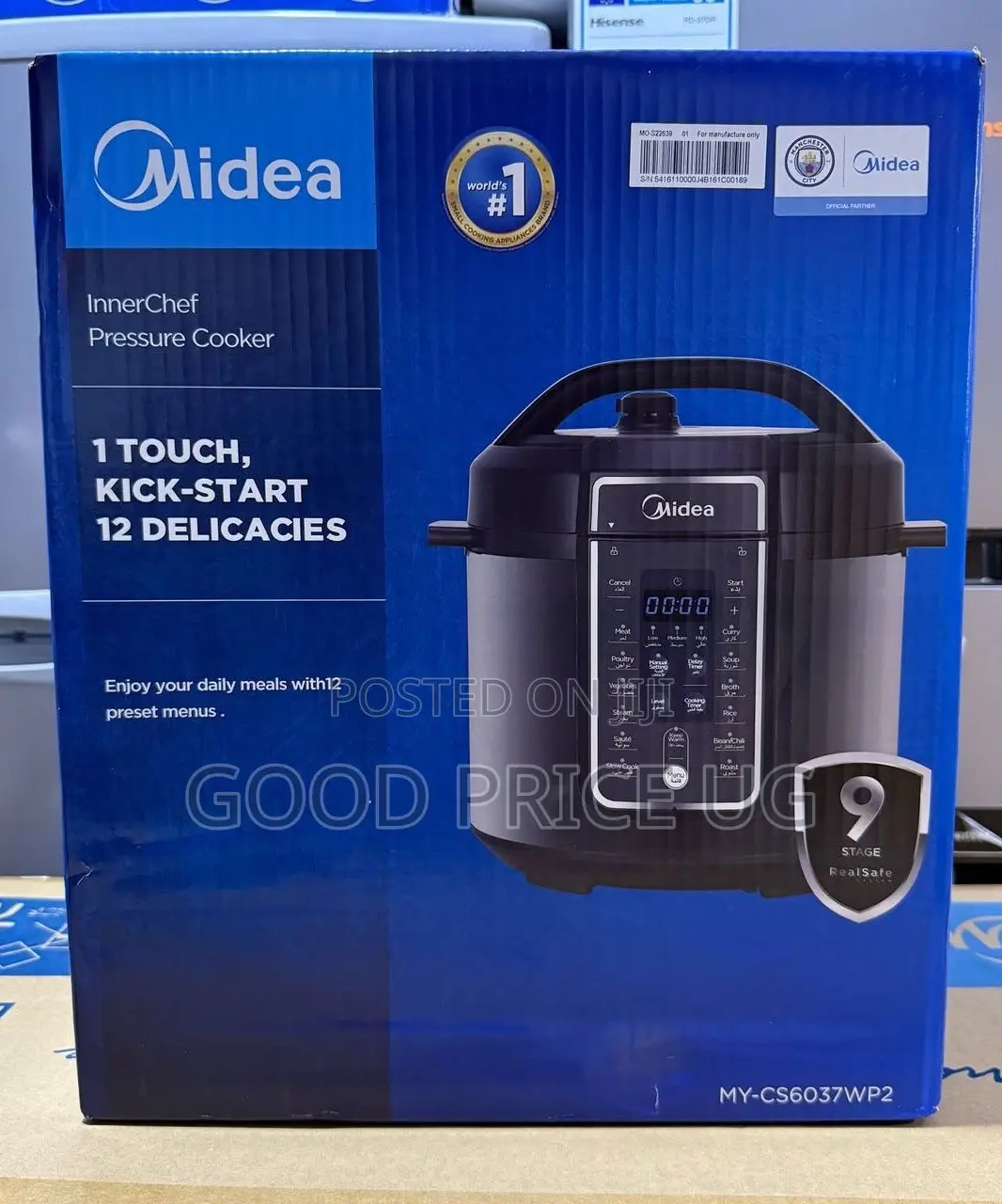 Midea InnerChef Electric Pressure Cooker (Model: MY-CS6037WP2)