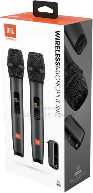JBL Wireless 2 Microphone System, Rechargeable High Vocal Quality Mics