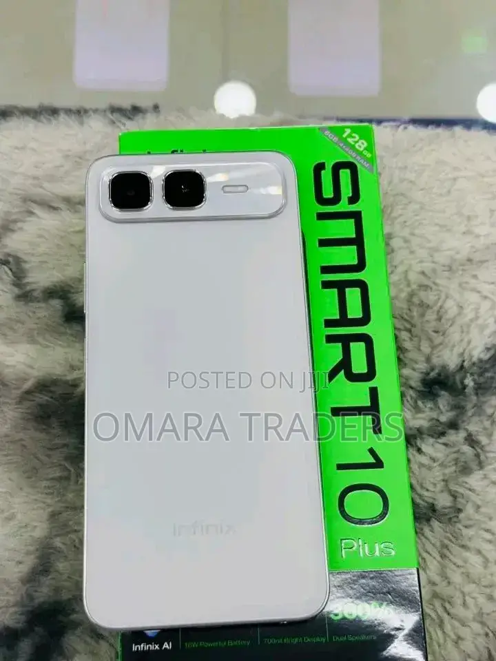 New Infinix Smart 10 Plus 128 GB White