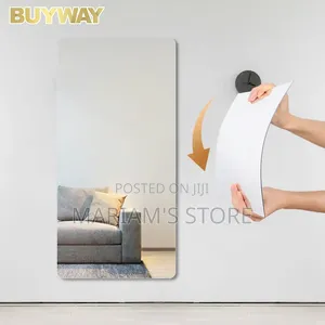 Flexible, Shatterproof Wall Mirror Made From Acrylic Sheet Material.