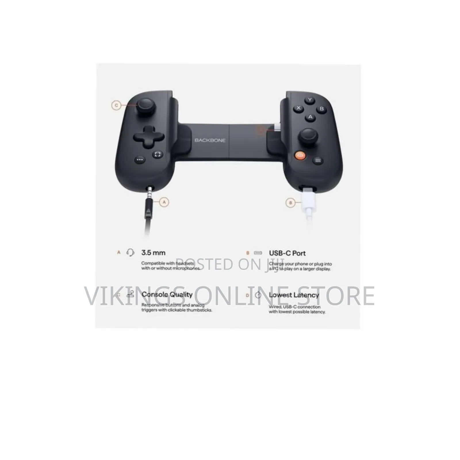 Backbone One Mobile Gaming Controller for Android and iPhone 15/16