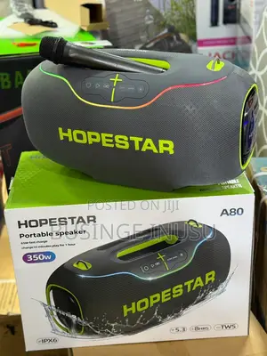 Hopestar A80 350W Portable Bluetooth 5.3 Speaker With Wireless Mic