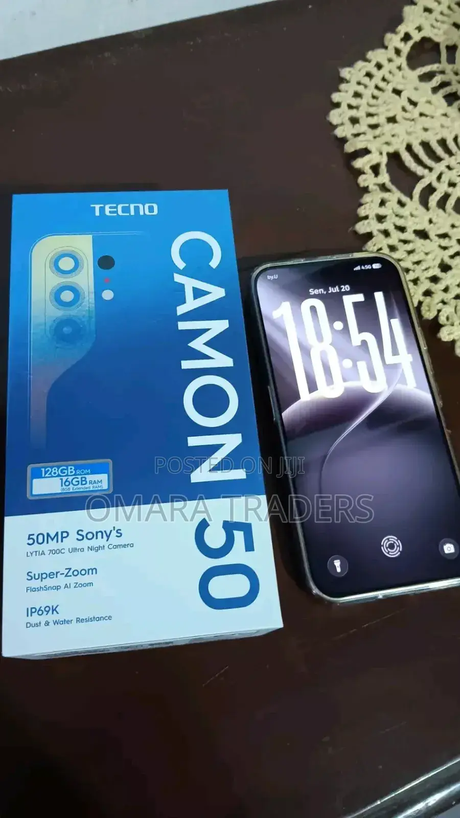 New Tecno Camon 50 256 GB Gray